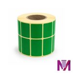 رول لیبل ریبون خور 21×31 کاغذی سبز سه ردیفه