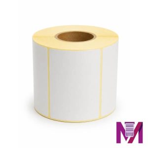 رول لیبل ریبون خور 75×40 (PVC) تک ردیفه