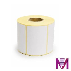 رول لیبل ریبون خور 80×60 کاغذی تک ردیفه