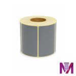 رول لیبل ریبون خور 40×60 کاغذی خاکستری تک ردیفه