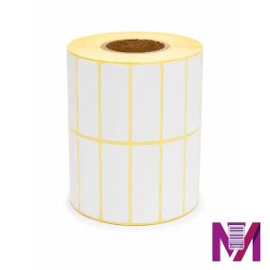 رول لیبل ریبون خور 45×15 کاغذی دو ردیفه