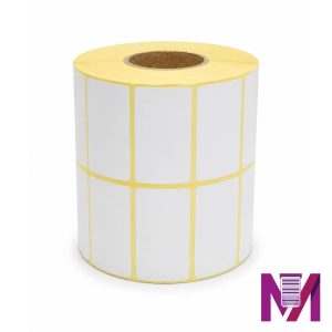 رول لیبل ریبون خور 50×25 کاغذی دو ردیفه